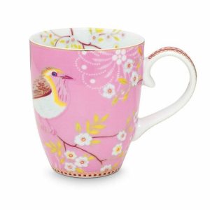 0020238 floral mug large early bird pink 800